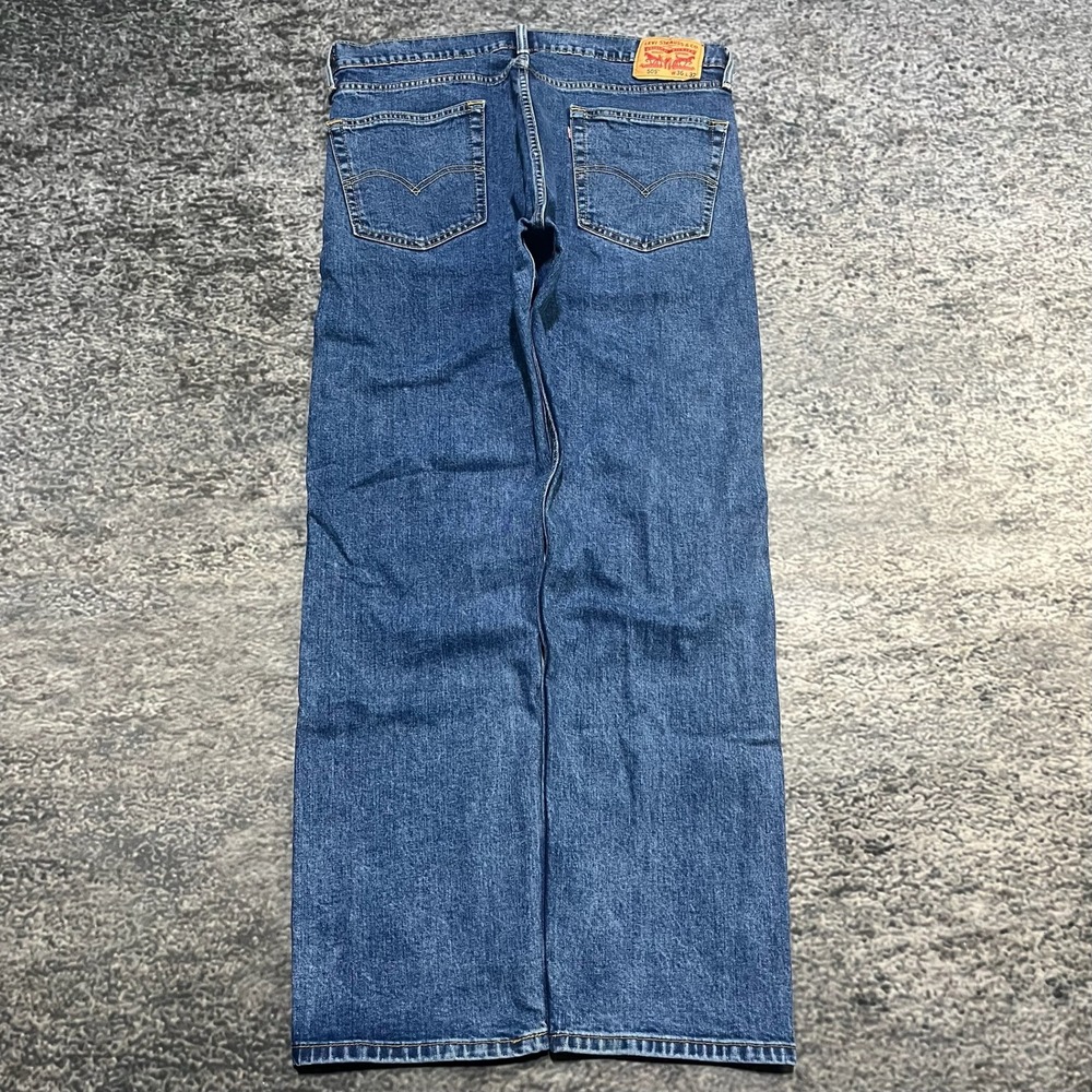 Levi's 505 Jeans Mens 36x32 Blue Straight Leg Regular Fit Medium Wash Denim